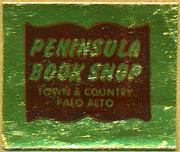 Peninsula Book Shop, Palo Alto, California (29mm x 25mm). Courtesy of Donald Francis.