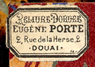 Eugene Porte, Reliure & Dorure [Binding & Gilding], Douai, France (19mm x 12mm, ca.1890s).