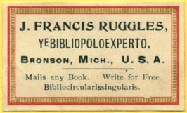 J. Francis Ruggles, Bronson, Michigan (43mm x 26mm, ca.1900). Courtesy of Lewis Jaffe.