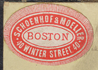 Schoenhof & Moeller, Boston, Massachusetts (19th c.).