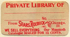 Sears, Roebuck and Co., Chicago, Illinois (40mm x 21mm). Courtesy of Donald Francis.