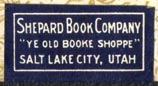 Shepard Book Company, Salt Lake City, Utah (25mm x 13mm). Courtesy of Robert Behra.
