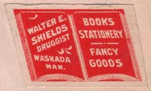 Walter E. Shields, Waskada, Manitoba, Canada (36mm x 20mm, ca. 1902). Courtesy of Brian Busby.