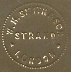 W.H. Smith & Son, London (blindstamp, 23mm dia., ca.1870s). Courtesy of Robert Behra.