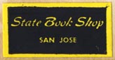 State Book Shop, San Jose, California (25mm x 13mm). Courtesy of Robert Behra.