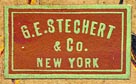 G.E. Stechert & Co., New York (21mm x 12mm, ca.1890?)