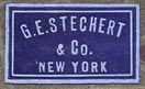 G.E.Stechert & Co.,New York (20mm x 9mm, ca.1910)