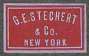 G.E. Stechert, New York (21mm x 12mm, ca.1914)