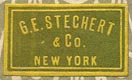 G.E. Stechert & Co., New York (21mm x 12mm, ca.1914)
