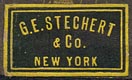 G.E. Stechert & Co., New York  (21mm x 12mm, ca.1909)