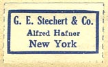 G.E. Stechert & Co., New York (25mm x 15mm)