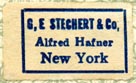 G.E. Stechert & Co., New York (22mm x 13mm).