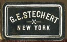 G.E. Stechert, New York (black/white, 21mm x 13mm, ca.1917)
