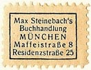 Max Steinebach, Buchhandlung, Munich, Germany (21mm x 15mm). Courtesy of S. Loreck.