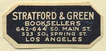 Stratford & Green, Booksellers, Los Angeles, California (35mm x 16mm). Courtesy of Donald Francis.