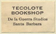 Tecolote Bookshop, Santa Barbara, California (30mm x 18mm). Courtesy of Donald Francis.
