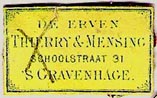 Thierry & Mensing, 's-Gravenhage [The Hague], Netherlands (25mm x 15mm, ca.1865?). Courtesy of Michael Kunze.
