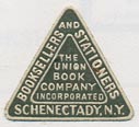 The Union Book Co., Schenectady, NY (20mm x 18mm).