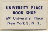 University Place Book Shop, New York, New York (25mm x 15mm, ca.1959).