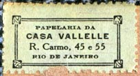 Papelaria da Casa Vallelle, Rio de Janeiro, Brazil (33mm x 18mm, after 1920). Courtesy of Robert Behra.