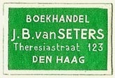 J.B. van Seters, Boekhandel, The Hague, Netherlands (26mm x 17mm). Courtesy of S. Loreck.
