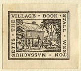 The Village Book Stall, Weston, Mass. (26mm x 22mm). Courtesy of Sarah Faragher.