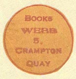 Webb, Books, Dublin, Ireland (inkstamp, 24mm dia.)