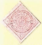 Westleys & Co. [binders], London, England (approx 23mm x 23mm). Courtesy of S. Loreck.