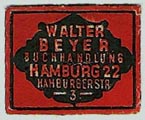 Walter Beyer, Hamburg, Germany (24mm x 20mm, ca.1925). Courtesy of Michael Kunze.