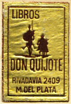 Libros Don Quijote, Mar del Plata, Argentina (25mm x 33mm, c.1980). Courtesy of Mario Martin.