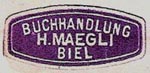 H. Maegli, Biel, Switzerland (24mm x 12mm, ca.1925). Courtesy of Michael Kunze.