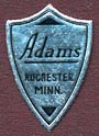 Adams, Rochester, Minnesota (13mm x 20mm). Courtesy of Donald Francis.