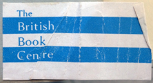 British Book Centre, New York, NY (unknown size, 1951-1977?). Courtesy of Andrew Smith.