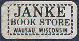 Janke Book Store, Wausau, Wisconsin (26mm x 13mm, c.1975). Courtesy of Third Place Books.