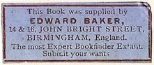 Edward Baker, Birmingham, England (36mm x 14mm)