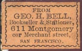Geo. H. Bell, San Francisco, California (26mm x 16mm)