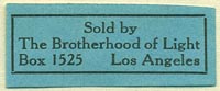 The Brotherhood of Light, Los Angeles, California (32mm x 13mm)