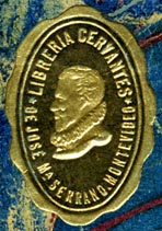 Libreria Cervantes de Jose Ma. Serrano, Montevideo, Uruguay (22mm x 31mm). Courtesy of R. Behra.