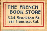 The French Book Store, San Francisco, California (25mm x 16mm, ca.mid 20th c.)