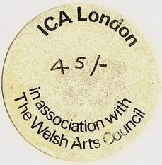 ICA [Institute for Contemporary Arts], London, England (37mm dia.)