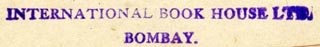International Book House, Bombay, India (52mm x 6mm)