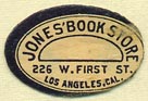 Jones' Book Store, Los Angeles, California (22mm x 15mm)