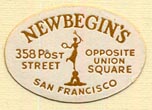 Newbegin's, San Francisco, Calif. (24mm x 16mm)