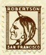 (A.M.) Robertson, San Francisco (15mm x 17mm, after 1917).