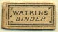 Watkins, Binder, (13mm x 7mm). Courtesy of Donald Francis