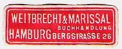 Weitbrecht & Marissal, Buchhandlung, Hamburg, Germany. Courtesy of Michael Kunze.