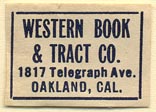 Western Book & Tract Co., Oakland, California (25mm x 18mm)