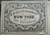 B. Westerman & Co., New York, New York (27mm x 19mm, c.1840s). Courtesy of Shawn Ezell.
